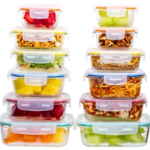 Wexley Home Oven-Safe Glass Food Storage Meal Prep Containers