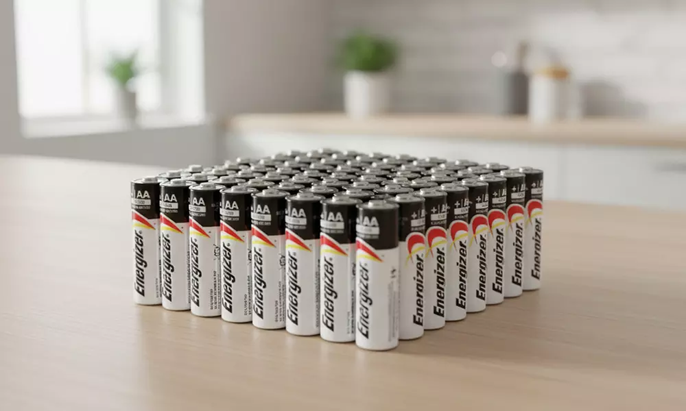 50-Pack Energizer Max AA or AAA Alkaline Batteries, Long-Lasting Power