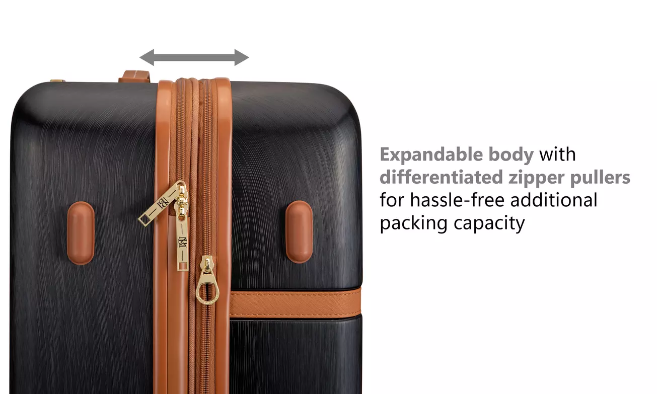 Give Mom the Gift of Travel: BADGLEY MISCHKA Grace 3pc Expandable Luggage Set - Image 3